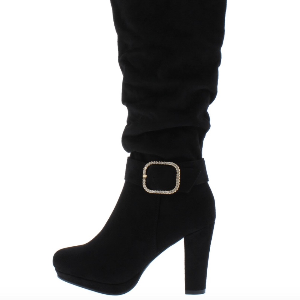 Ankle Buckle Low Platform Boot